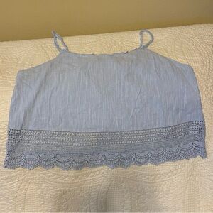 Pale blue tank top